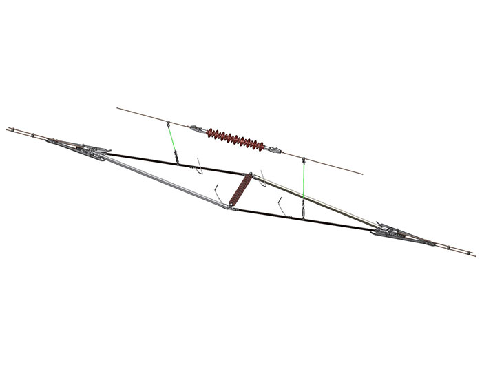 电气化铁路接触网用分段绝缘器（菱形）